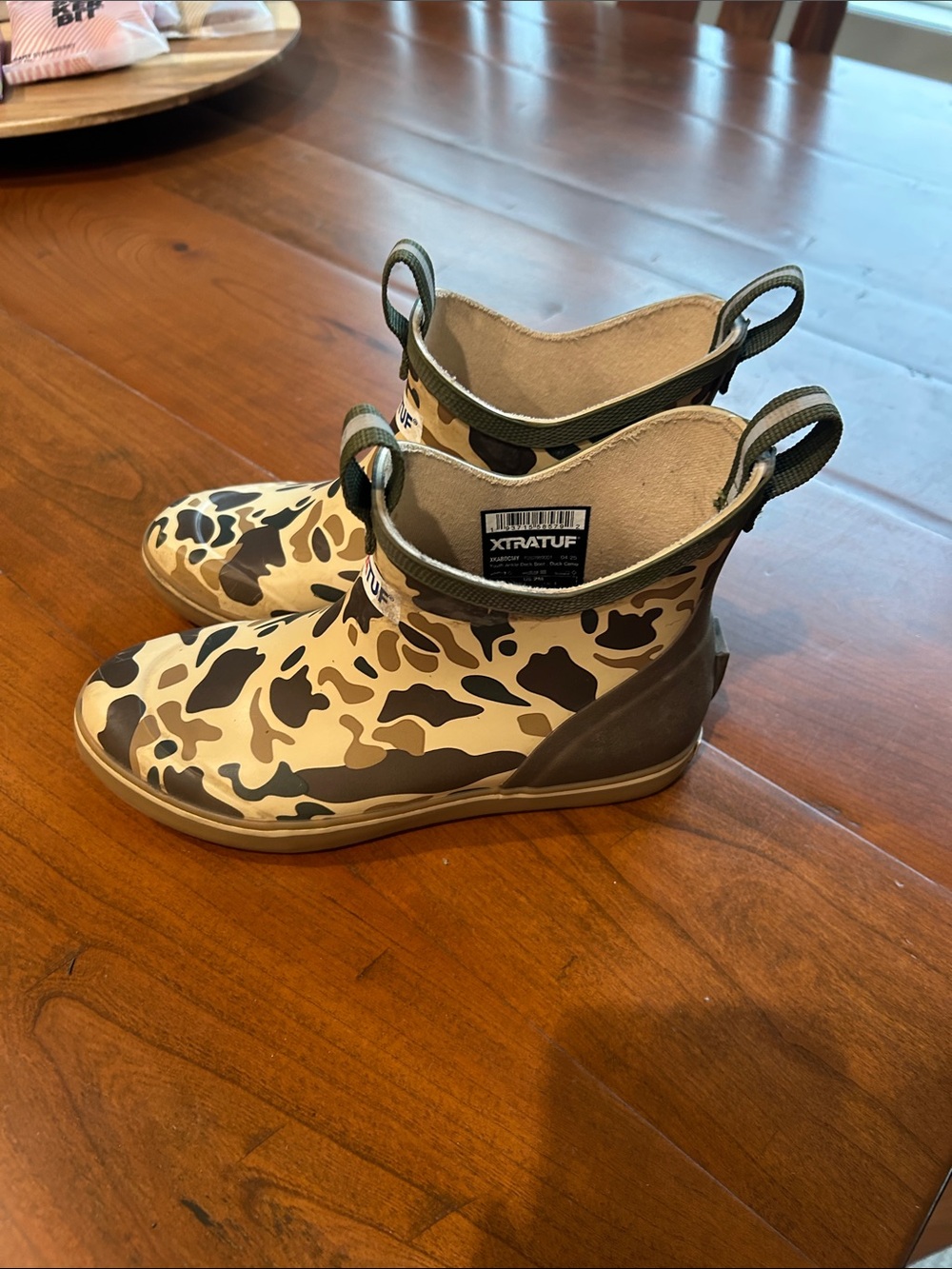 XTRATUF Kids' Camo Rain & Snow Boots in Tan and Brown - Picture 5 of 5